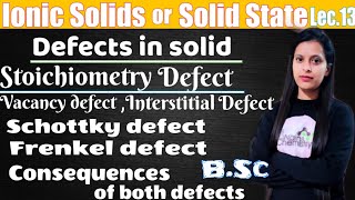 lec13defects in solidschottky and Frenkel defectconsequences of these defectsionic solidsbsc [upl. by Virgin]