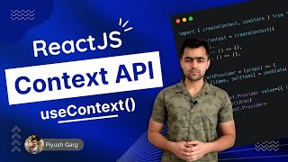 React Context API in One Video  ReactJS  ReactJS Tutorial In Hindi [upl. by Lrub]