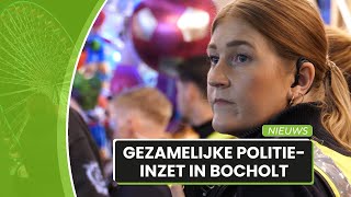 Nederlandse en Duitse politie patrouilleren samen op Bocholtse kermis [upl. by Aitselec]