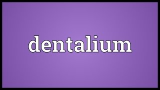 Dentalium Meaning [upl. by Annayar]