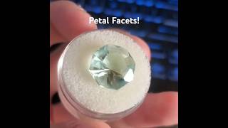 Practicing Faceting My Own Gem Design with Faceting Glass shorts faceting [upl. by Akemehs]