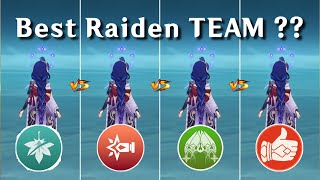 BEST TEAMS For Raiden Shogun  Genshin Impact [upl. by Yrokcaz288]