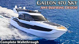 2024 Galeon 470 Skybridge A Masterpiece of Contemporary Yacht Design amp Innovation [upl. by Huston]