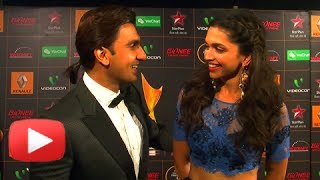 Deepika Padukone Ranveer Singh Arrive Together At Star Guild Awards 2014 [upl. by Tedda]