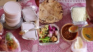 80 Best Gujarati Thali Parcel of Khodiyar Restaurant Bhavnagar  fitbox salads Smoothie [upl. by Ekud]