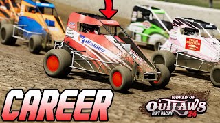 KYLE LARSON STARTS HIS DIRT CAREER  World Of Outlaws 24 [upl. by Akerboom]