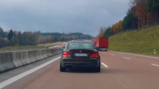 Autobahn Germany  driving from Munich to Stuttgart 230kmh [upl. by Antebi150]