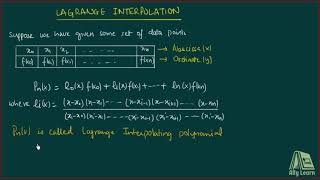 8 Interpolation and Approximation  Lagrange Interpolation [upl. by Rhodie405]