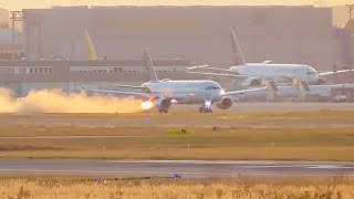 Dangerous Takeoff Engine Failure and Emergency Landing [upl. by Lrigybab819]