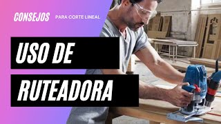 Corte Con Ruteadora uso de ruteadora para corte lineal [upl. by Neehs]