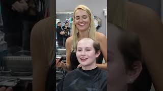 Amelia LV pt 1 Girl Shaves Head For Cosplay  YT Original shorts [upl. by Neural]