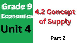 42 Concept of Supply [upl. by Lerej]