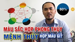 Mệnh thủy hợp màu gì  Kỵ màu gì  Màu sắc phong thủy  Trong thiết kế logo amp thiết kế nội thất [upl. by Ataga]