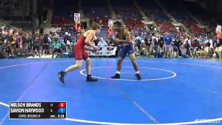 132 Cons Round 8  Savion Haywood Illinois vs Nelson Brands Iowa [upl. by Ecitnerp]