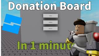 How to make a Donation Board in Roblox Studio [upl. by Kleeman]