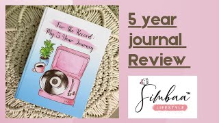 Simbaa lifestyle 5 year journal review [upl. by Ashien723]