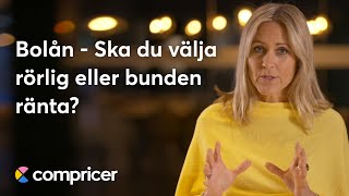 Bolån  Ska du välja rörlig eller bunden ränta [upl. by Elam]