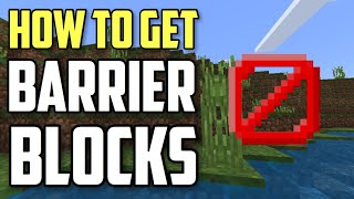 How To Get Barrier Blocks In Minecraft XboxPEPS4Bedrock [upl. by Reffotsirk123]