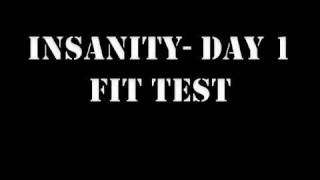 INSANITY DAY1 FIT TEST [upl. by Holden]