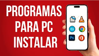 Programas Para Pc Que Deberian Ser Instalados Facil [upl. by Hoo]