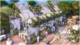 WEDDING VENUE  Sims 4 My Wedding Stories No CC  Sims 4 Speed Build  Kate Emerald [upl. by Lorac]