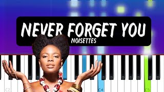 Noisettes  Never Forget You  fun times by mia overington Tiktok Piano tutorial [upl. by Nyleuqaj]