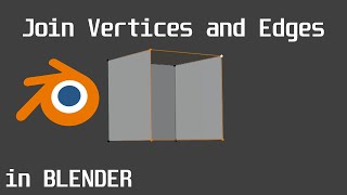 How to Join Vertices and Edges in Blender [upl. by Ullyot568]