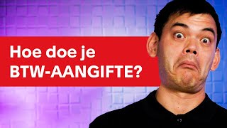 HOE doe je BTWAANGIFTE  Cursus Boekhouden voor Beginners [upl. by Clippard]