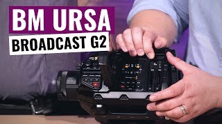 Blackmagic URSA BROADCAST G2 unboxing and how to install EF mount adapter [upl. by Irroc]