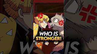 Who is Stronger between Zenitsu and Inosuke Demon Slayer Explained demonslayer shorts [upl. by Adnofal]