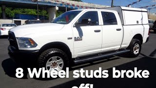 2012 Dodge Ram 2500 67 litre 4WD diesel 8 stud and lug nut replacement [upl. by Dalli455]