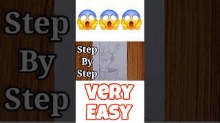 How to draw Gojo  Easy Anime half face step by step  easy drawing tutorial top trending viral [upl. by Akirej160]