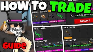 HOW TO TRADE IN MM2 Murder Mystery 2 [upl. by Attennek815]