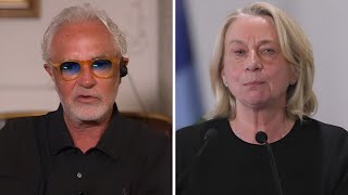 FLAVIO BRIATORE SHOW ZITTISCE IL MAGISTRATO ROSSO CONTRO IL GOVERNO SILVIA ALBANO [upl. by Allehcram]