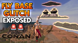 New Fly Base Glitch Exposed Age of War Updates Sky Base Hack  Conan Exiles Tips amp Tricks [upl. by Gilud]