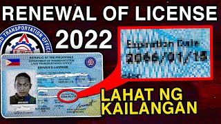 LTO RENEWAL OF DRIVERS LICENSE 2022  PAANO MAGRENEW NG DRIVERS LICENSE NGAYONG 2022 [upl. by Seena]