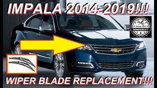 How To Replace the Windshield Wiper Blades On A 20142020 Chevy Impala 10th Gen LS LT LTZ Premier [upl. by Nnylyoj]