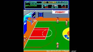 Super BasketballKonami Classic Arcade Game  1CC  Until to defeat W C twice [upl. by Enitnatsnoc]