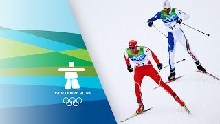 Cross Country Skiing  Mens 15Km Free Highlights  Vancouver 2010 Winter Olympic Games [upl. by Elinad]