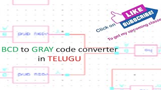 11 BCD to GRAY code converter in TELUGU [upl. by Leff]