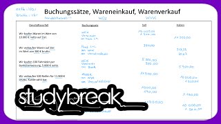 Buchungssätze Wareneinkauf Warenverkauf  Externes Rechnungswesen [upl. by Acus]