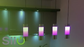 Fibaro RGBW Modul in Pendelleuchte siio  SmartHome Blog [upl. by Nefets312]