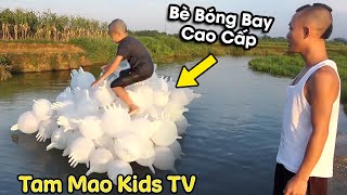 Làm bè bằng 100 CHIẾC GĂNG TAY cực hài hước cùng Mao Đệ Đệ  Tam Mao TV [upl. by Aural]