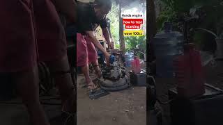 Honda engine how to test starting wave 100cc [upl. by Ailin]