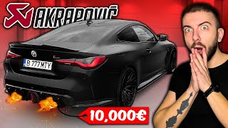 NOUA EVACUARE AKRAPOVIC DE 10000€  BMW M4 COMPETITION [upl. by Corny]