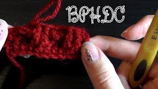 Back post half double crochet  Crochet basics [upl. by Yerhpmuh]