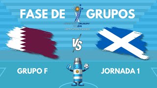 QATAR vs ESCOCIA  MUNDIAL FIFUSCA ARGENTINAURUGUAY 2024 GRUPO F FECHA 1 [upl. by Ysac882]