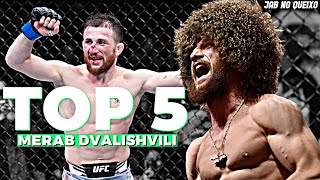 MERAB DVALISHVILI AS MELHORES VITÓRIAS NO UFC  Top 5 [upl. by Ruford]