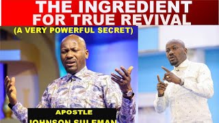 Simple keys for Revival in Ministry by Apostle Johnson Suleman [upl. by Atoel]