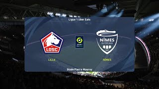 PES 2021  LilleNîmes Ligue 1  Saison 20222023 [upl. by Ammamaria138]